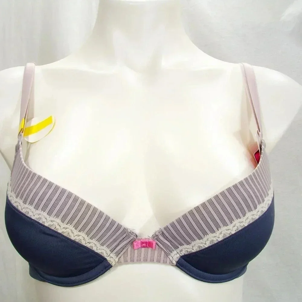 36A Lily of France 2175257 French Charm‎ UW Bra Gray NWT - Picture 5 of 8